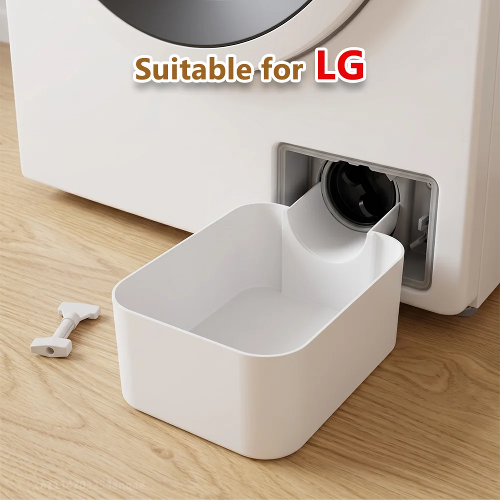 Afvoerbak wasmachine Afvoertrechter Wateropvangbak Lekvrije afvoerbak Wasmachinefilter Reiniging Wateropvangbak Voorkomen