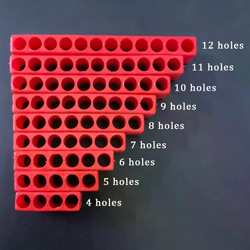 6.35mm Bit Holder 10 Hole 1/4 Holder Screwdriver Storage Box Hex Shank Screwdriver Plastic Screwdriver Storage Screwdriver Bit