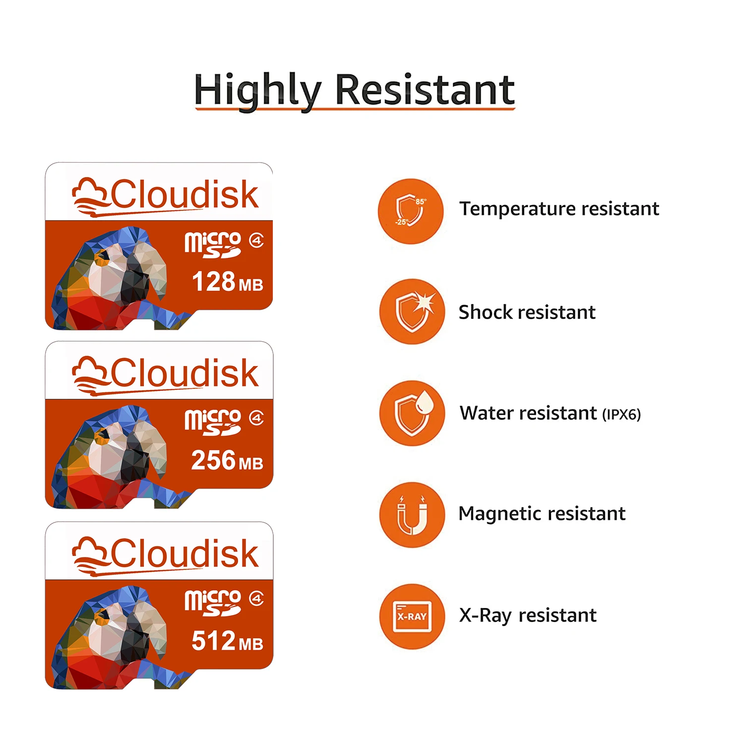 بطاقة ذاكرة Cloudisk ذات سعة صغيرة Micro SD سعة 128 ميجابايت 256 ميجابايت 512 ميجابايت (512 ميجابايت = 0.5 جيجابايت) بطاقات C4 Parrot TF لصور MP3 ملفات صغيرة