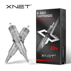 XNET X-RAY Cartridge Tattoo Needles RL/RM/RS/M1 Disposable Sterilized Safety Tattoo Needle for Cartridge Machines Grips 20pcs