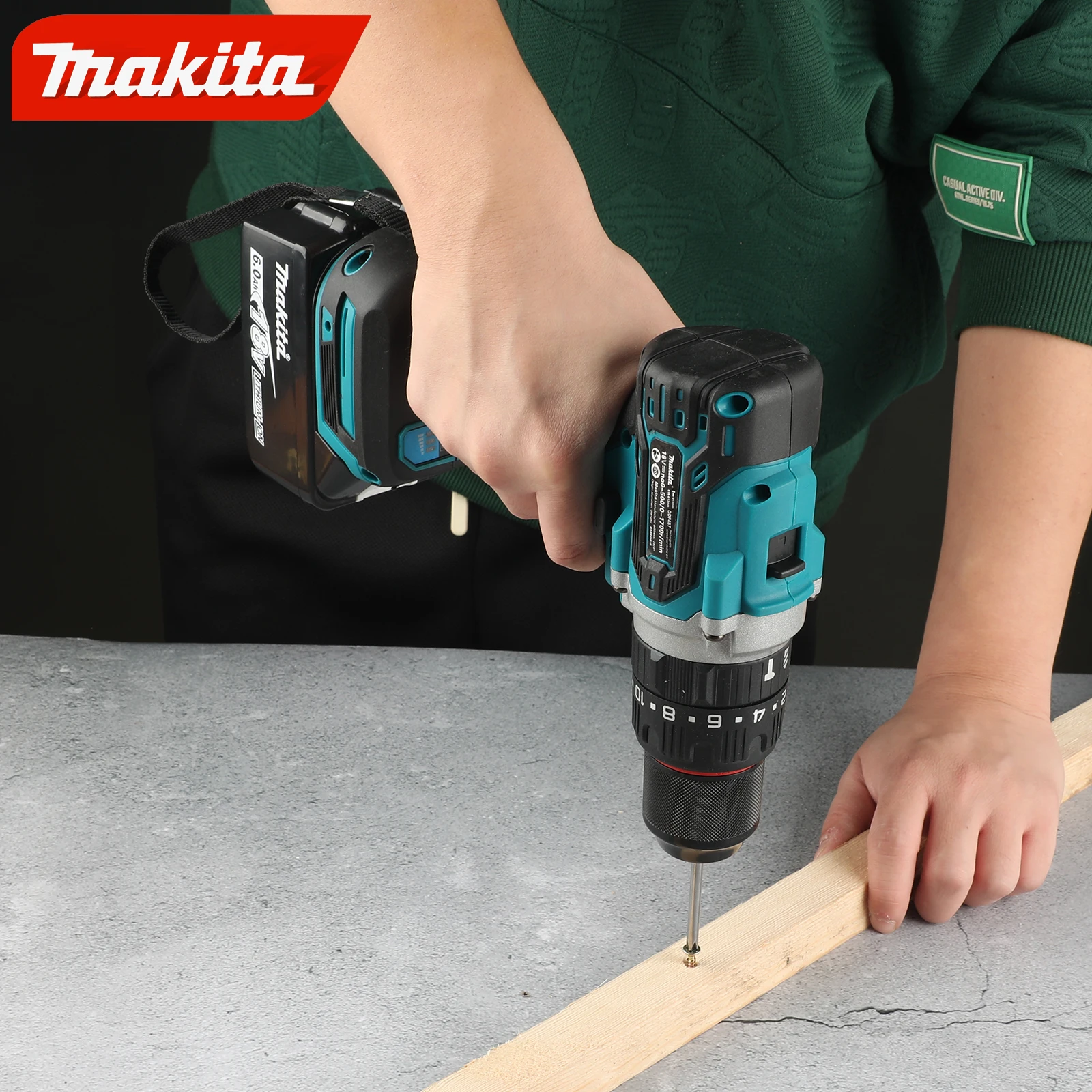 

Аккумуляторная бесщеточная ударная дрель MAKITA Electric Goddess DDF487 18В, 13 мм, 1700 об/мин, с малым шуруповертом, электроинструмент LXT