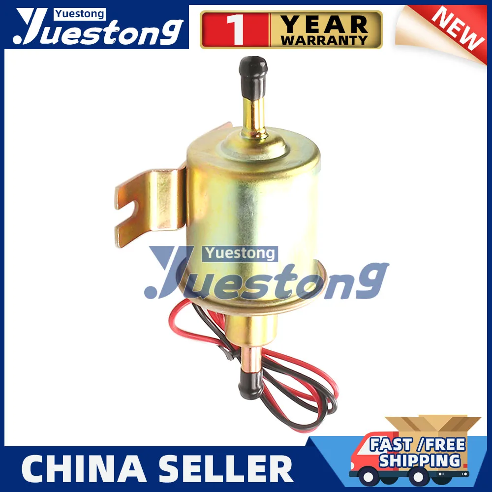 For 12V / 24V Electric Fuel Pump for Car Carburetor Motorcycle ATV Low Pressure Bolt Fixing Wire Diesel Petrol HEP-02A HEP02A