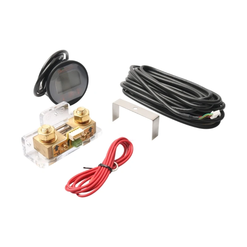 M76E Shunt Battery Monitor Current Meter with Cabinet-Mount Display Bracket