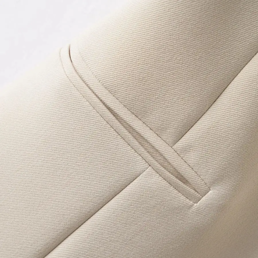 Effen kleur kort vest Dames lente- en herfstmode V-hals Diagonale knop Veelzijdige werkplek Elegant vest Jas Top