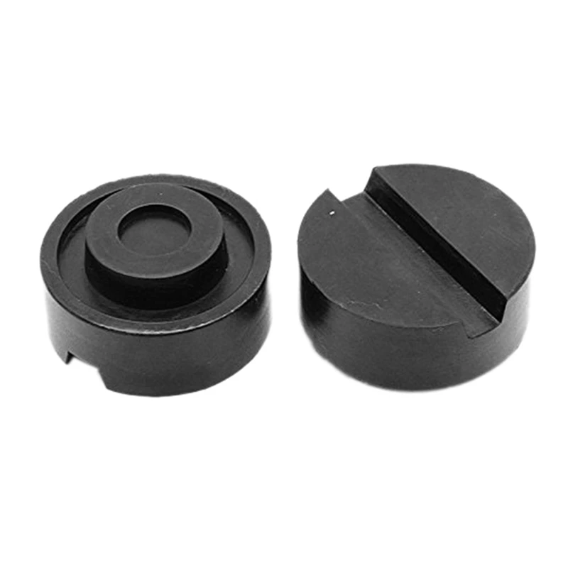 

2PCS Car Lift Jack Pad Mini Universal Jacks Pad Rubber Adapter Slotted Frame Rail Pinch Weld Protector