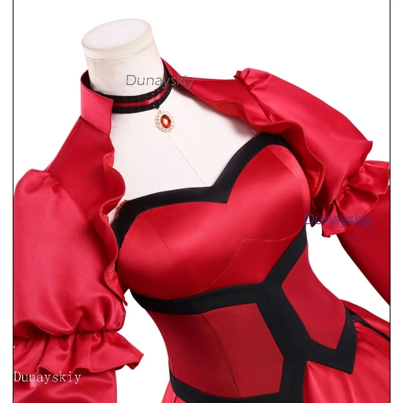 Halloween adultos porque el Santo Grado de Eris Eris Grial Scarlett Undead vestido Anime Cosplay gótico disfraz de mujer