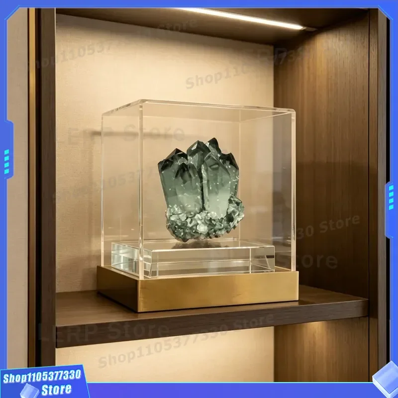 Natural Crystal Stone Handicrafts Modern Light Luxury Desktop Decoration for Living Room Study Bookcase Wine Cabinet Ornament
