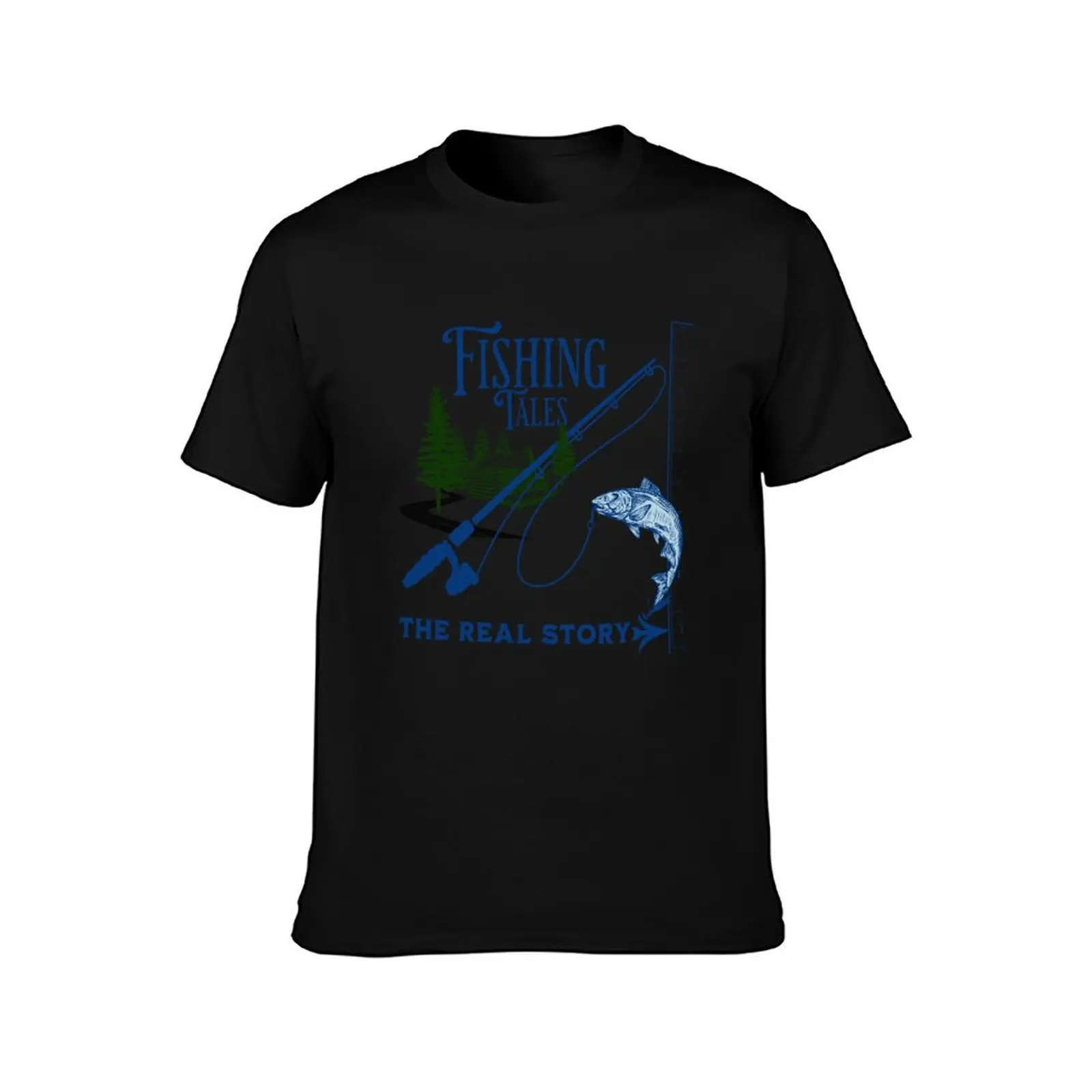 Fishing Tales. The Real Story funny design to keep the fishermen in your life honest about his catch. T-Shirt