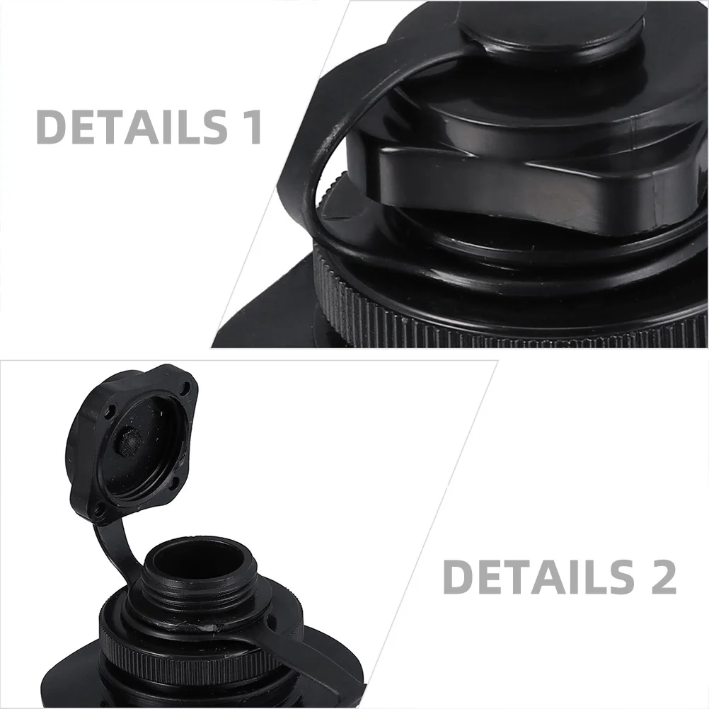 

4 pcs TPU Air Valves Spiral Nozzle for Inflatable Mattresses Sofas Pools Water Beds Floating Rows Pillows Swimming Rings Black