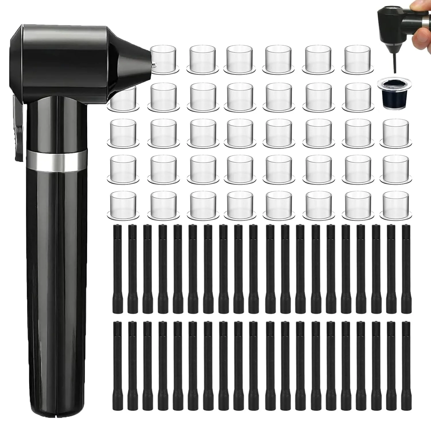 

Tattoo Ink Mixer Machine Set 100Pcs Ink Mixing Sticks and 100Pcs Tattoo Ink Cups Tattoo Mixer Machine for Makeup Eyebrow Color