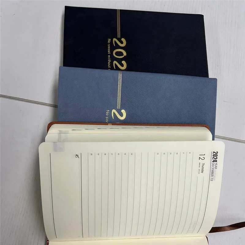 عملي-2024 مخطط محمول 365 يومًا غطاء يوميًا أسبوعيًا دفتر ملاحظات مدمج التقويم مجلة جدول مكتب المدرسة دورا #2