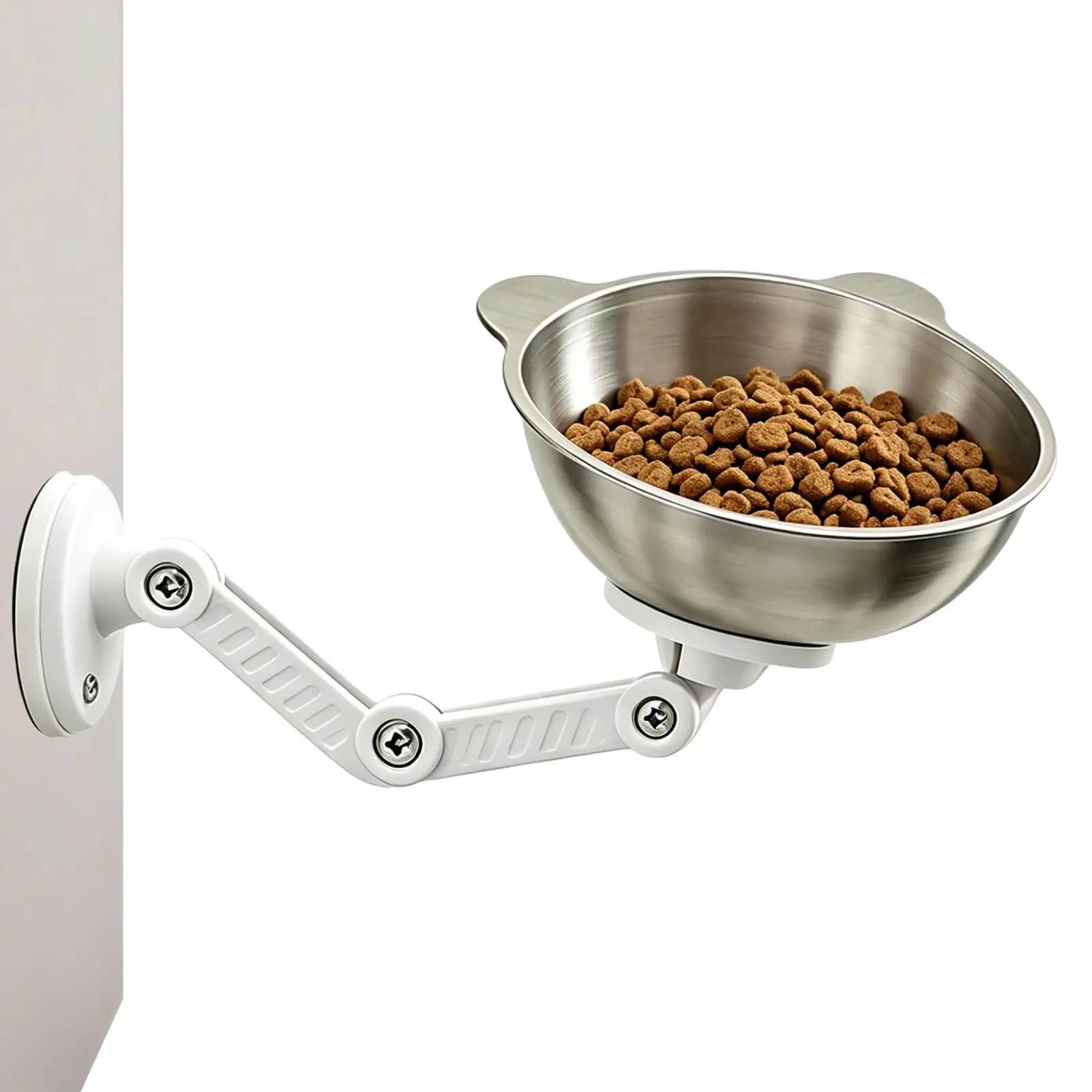犬用ボウル-高さ調節可能-ステンレス製-マグネット式-猫用食器台-多頭飼い用-室内-屋外兼用