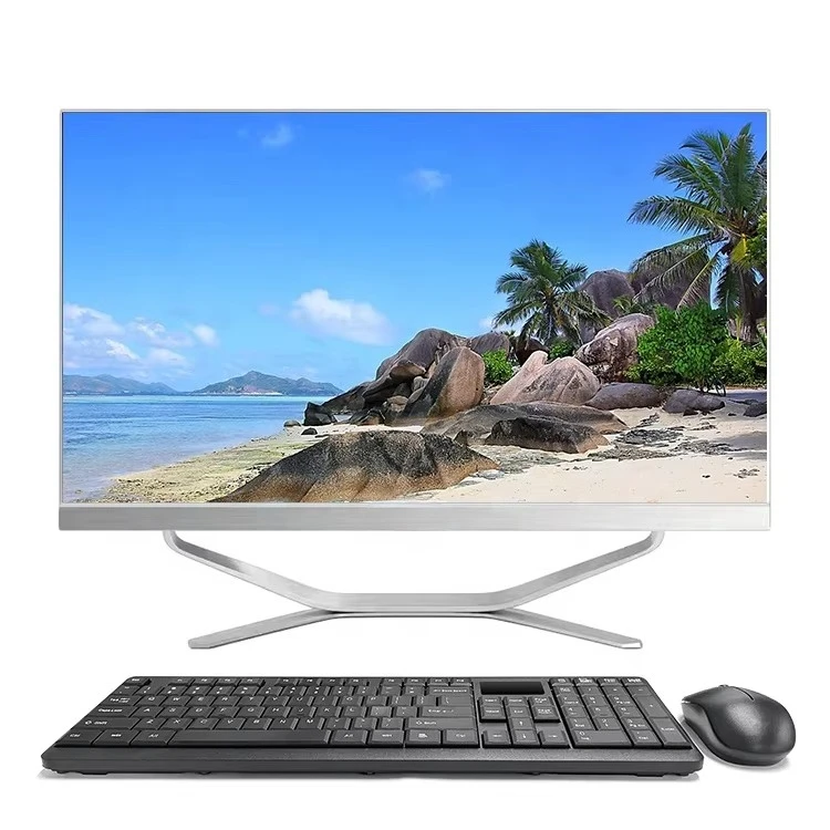 Super Cheap 23.8  All-In-One PC Desktop 165HZ Gamer Office Matx Motherboard 8GB Memory Capacity Barebone Monoblock Computer