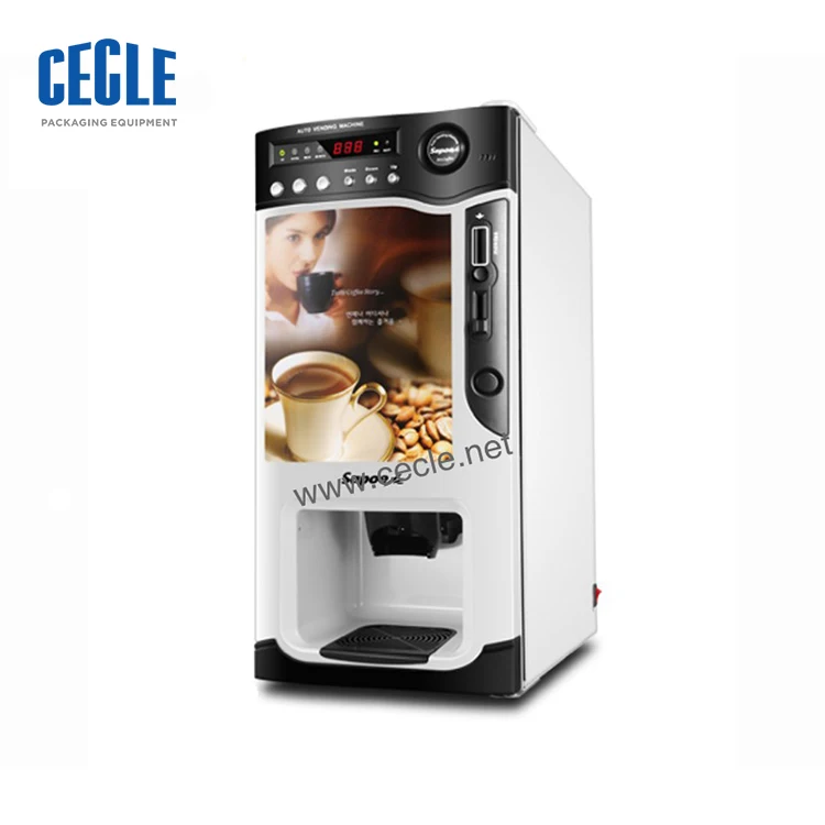 1 Year Warranty Coffee/hot Chocolate/creamer Vending Machines Coin Operated Tea Coffee Vending Machine White Black Red 820W,820W