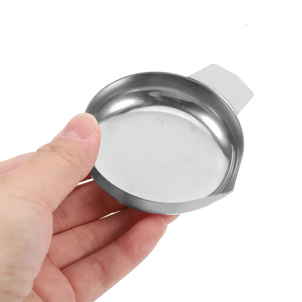 2Pcs Stainless Steel Scale Pans Smooth Surface Weighing Trays for Food Flour Rhinestones Electronic Scale Replacement Parts