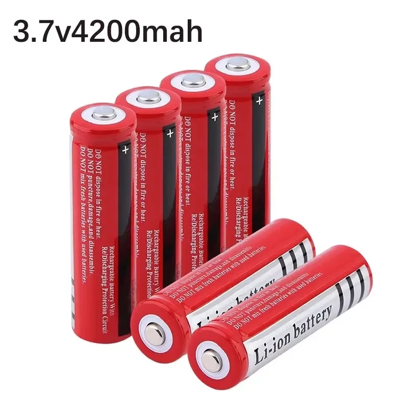 2024 New 18650 Battery 3.7V 4200mAh Rechargeable Battery Lithium ion Battery for LED Strong Light Flashlight Free Shipping