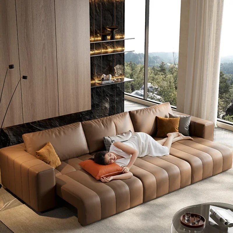 متعددة الوظائف أريكة سرير الكهربائية قابل للسحب مفاتيح البيانو أريكة سرير صف مستقيم Divani Da Soggiorno أثاث الشقق #1