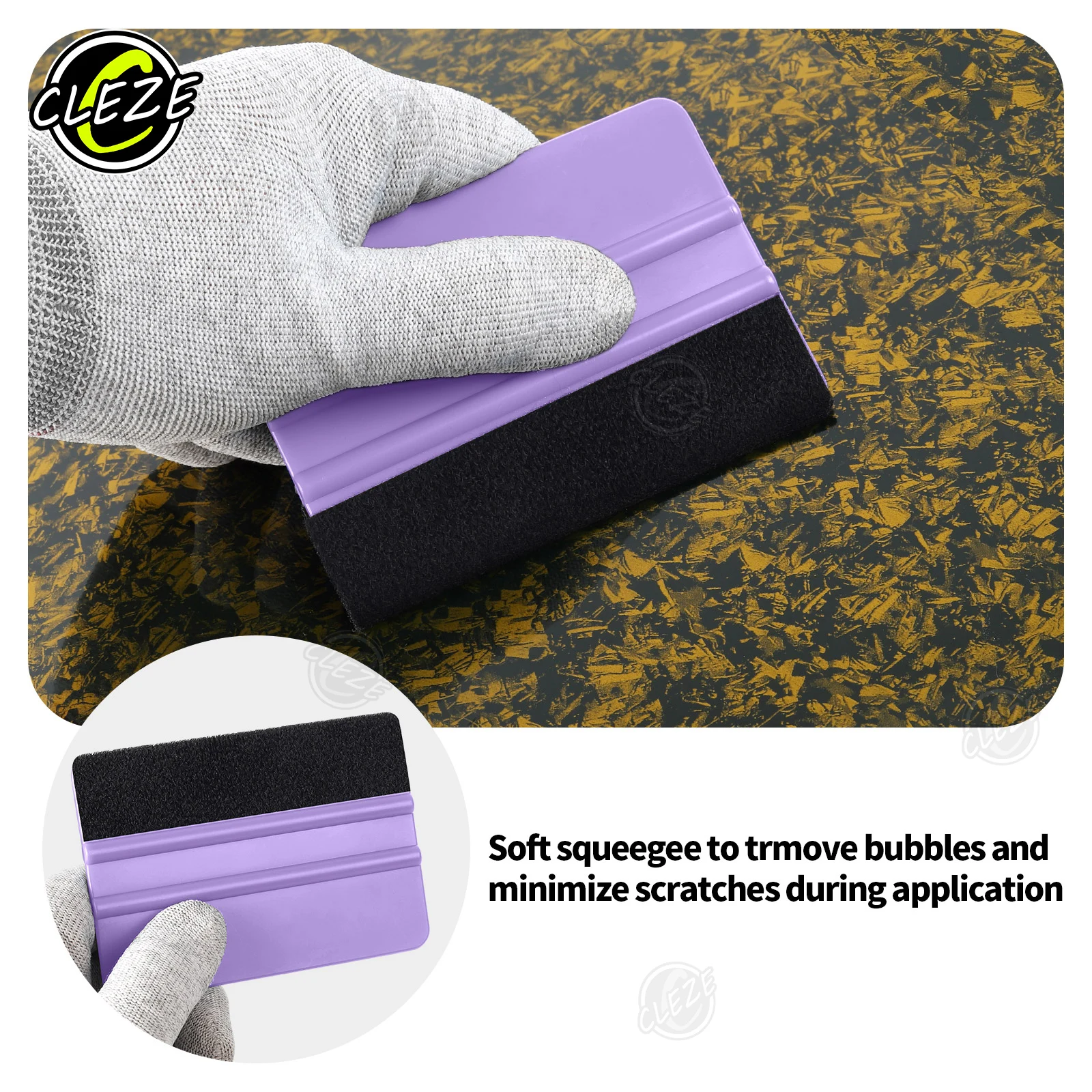 CLEZE Auto Vinyl Wrap Squeegee - Ppf Installer Tool Kit Squeegee review and price