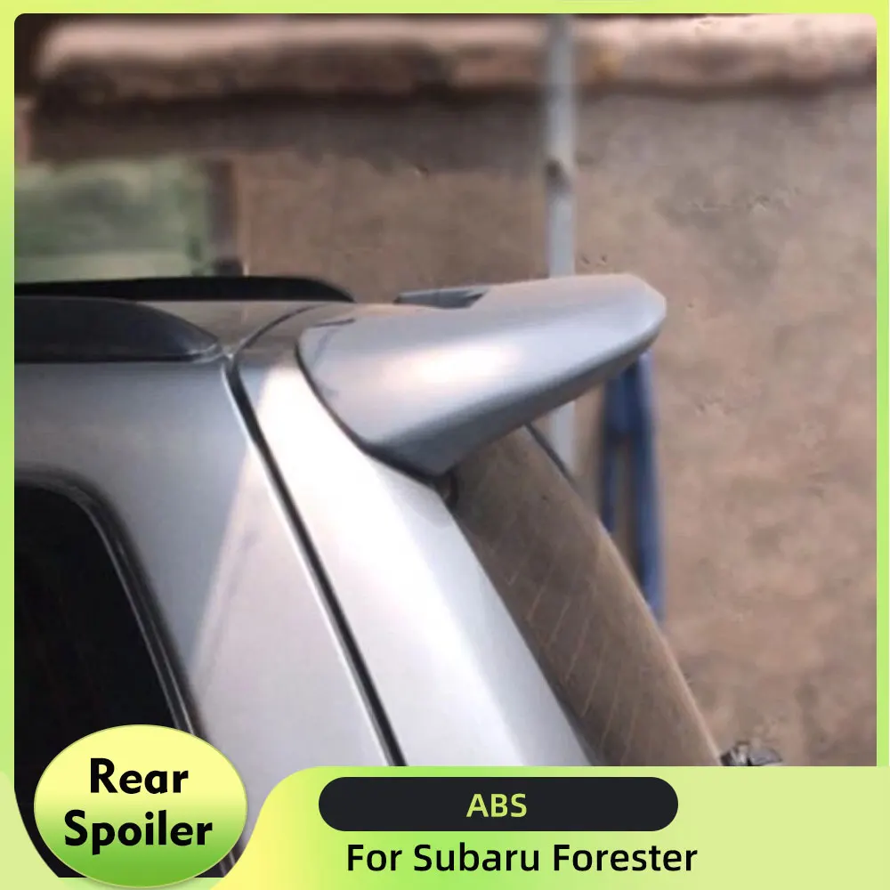 

ABS Unpainted Car Rear Roof Spoiler Boot Lip With Light for Subaru Forester 2006 2007 Rear Roof Lip Spoiler Tail Wings