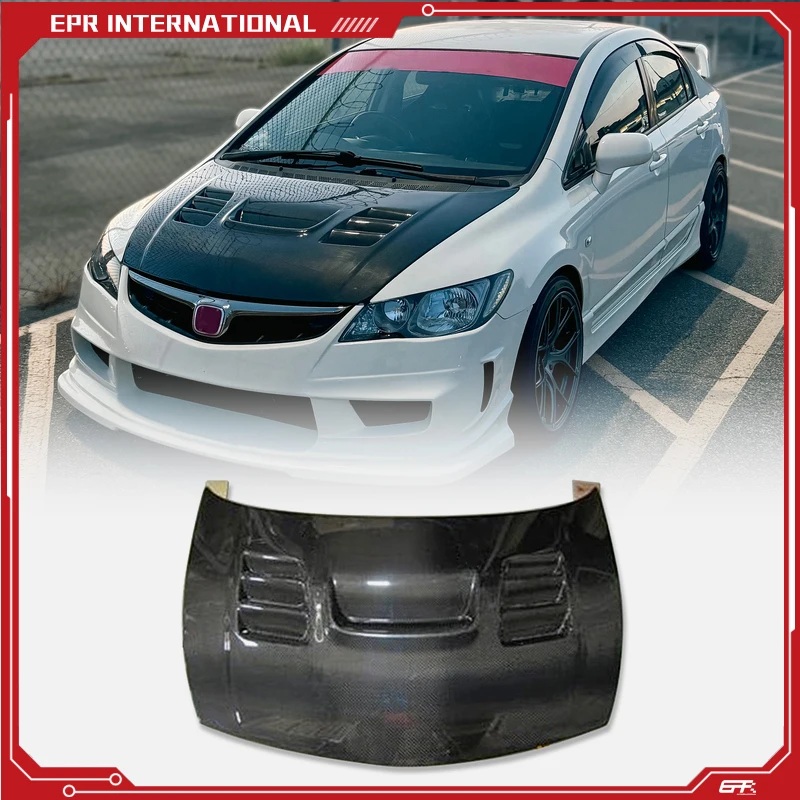 

Для Civic 06-11 FD2 ING Style Капот - Обновление внешнего стиля JDM Sport | Аксессуар для переднего капота Performance