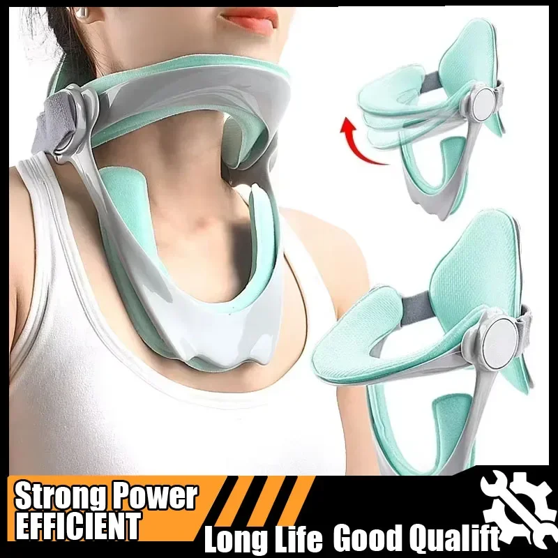 

Горячее регулируемое устройство для вытяжения шейки матки, корректор осанки, шейный воротник, подтяжки для шеи, поддержка носилок, защита позвоночника