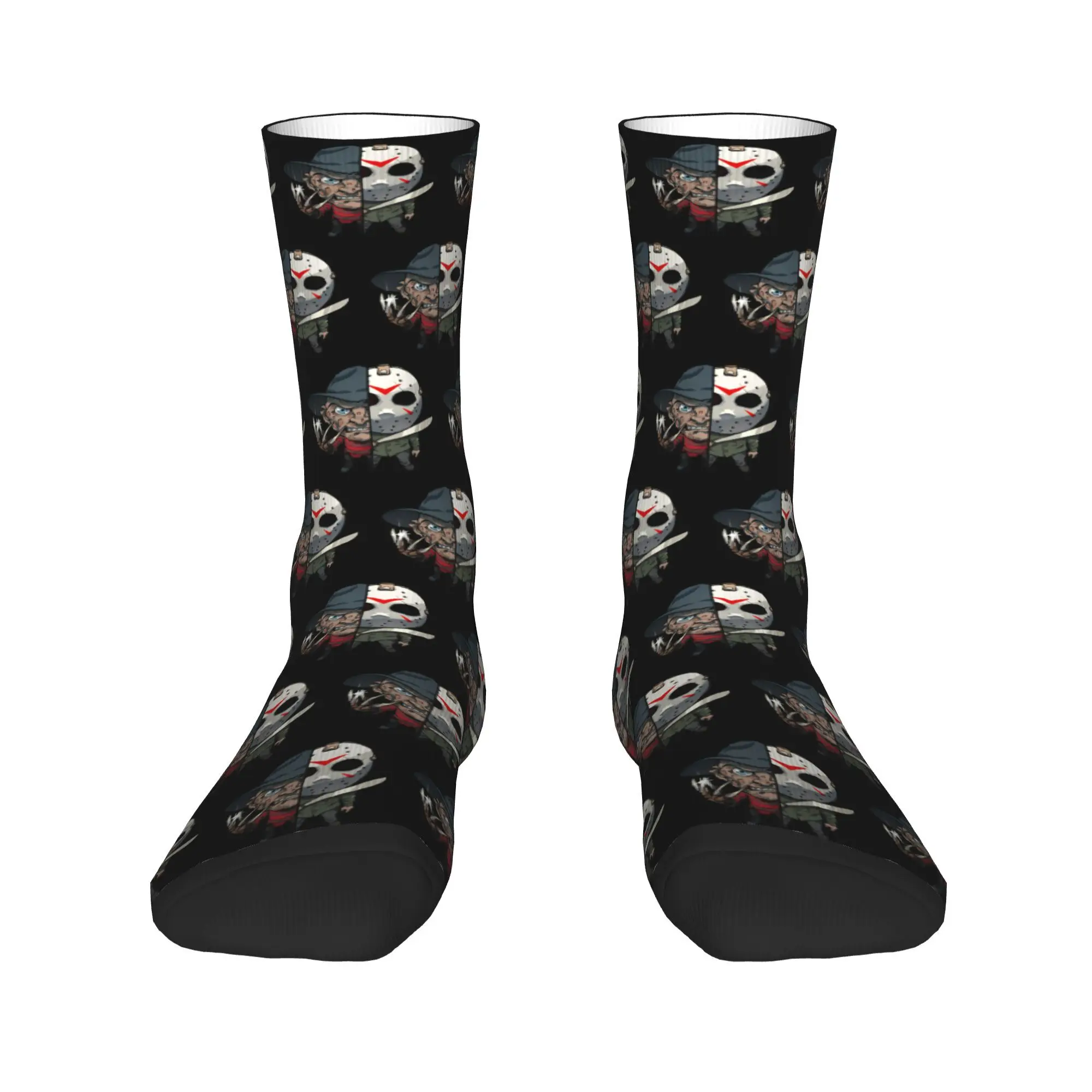 جوارب فريدي كروجرز فريدي مقابل جيسون جوارب ترفيهية للخريف جوارب رجالية غير قابلة للانزلاق جوارب تسلق جرافيك ناعمة قابلة للتنفس #3