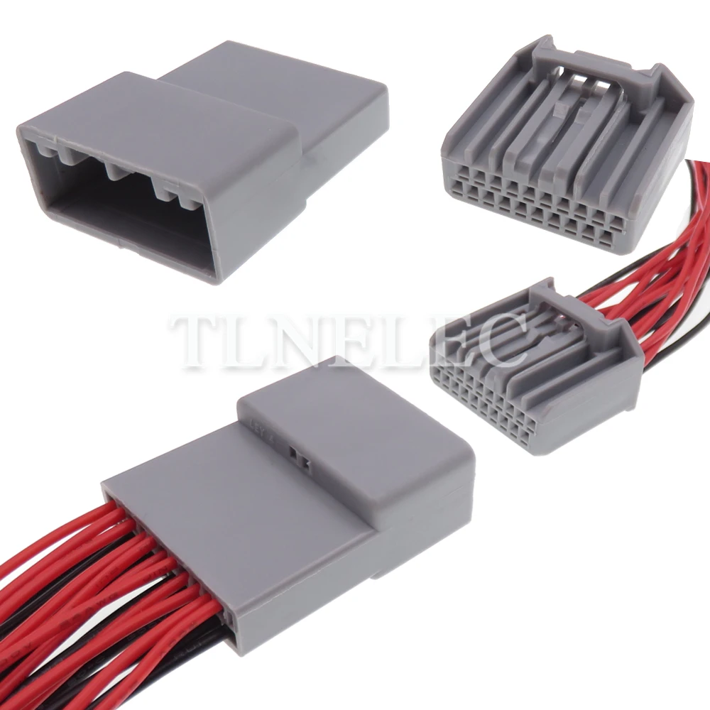 20 Pin Way Car Small Power CD Player Connector with Wires Auto Wire Cable Sockets For Honda MX34020SF1 MX34020PF1 