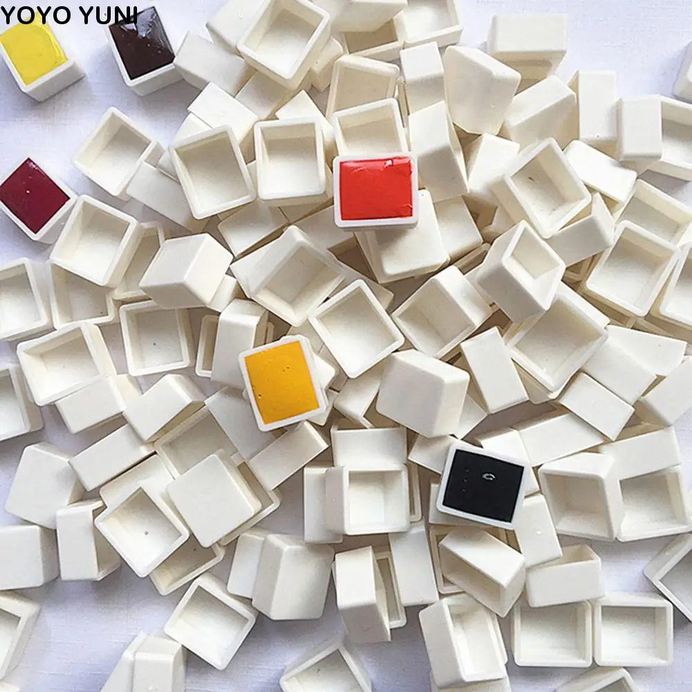 

2ml 3.2ml Plastic Empty Full Pan Artists Watercolor Paint Grid Painting Supplies Art Supplies Paint Palette