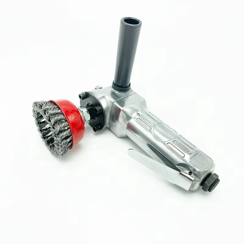 IMPA592071 Air Powered Marine Rust Removal Brush for Angle Grinder - Portable Pneumatic Derusting Tool