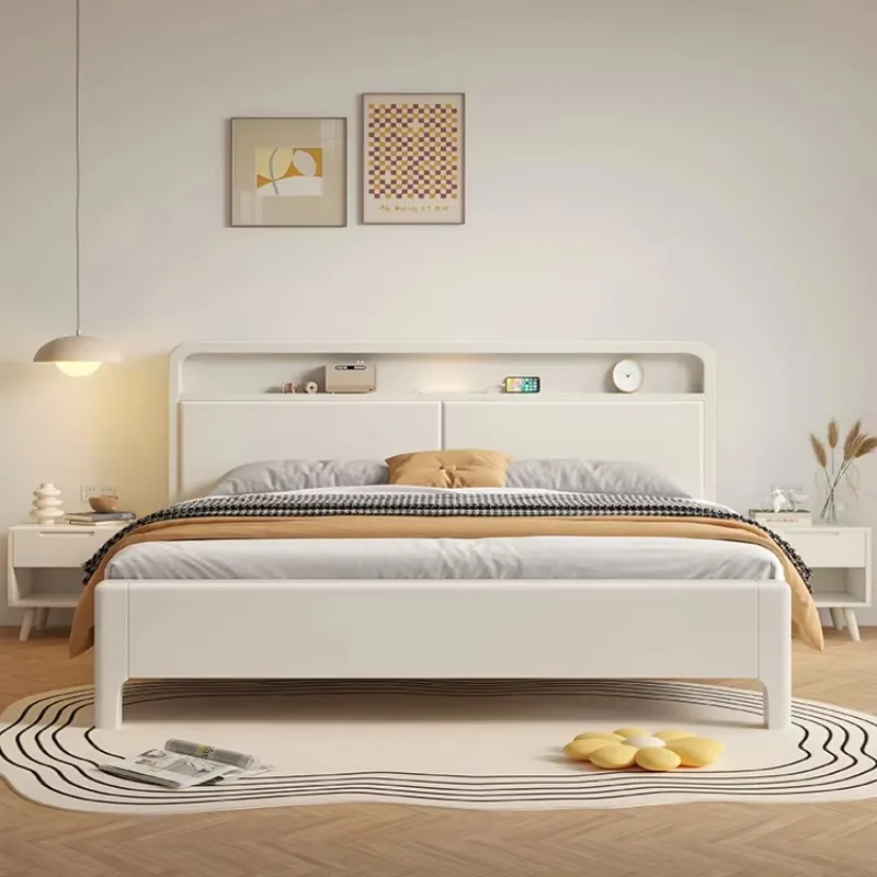 

Comforter Frame Double Bed Waterproof Luxury Full Size Bedroom Double Bed Headboards Bedframe Camas De Casal Home Furniture