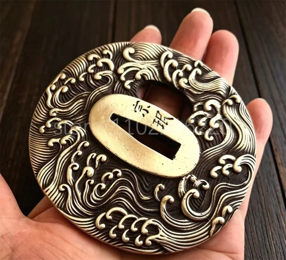 Wonderful Copper Tsuba Brass Handguard Guard For Japan Real Japanese Samurai Katana Sword Fittings Parts