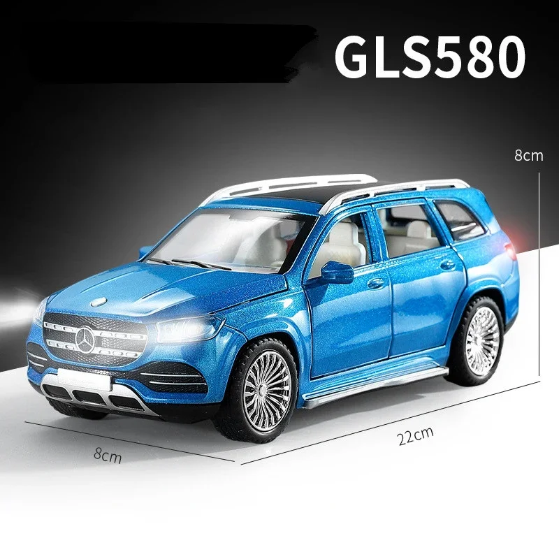

GLS580 SUV Alloy Car Model Diecast 1:24 Metal Vehicles Cars Model Simulation Collection Toy Gift