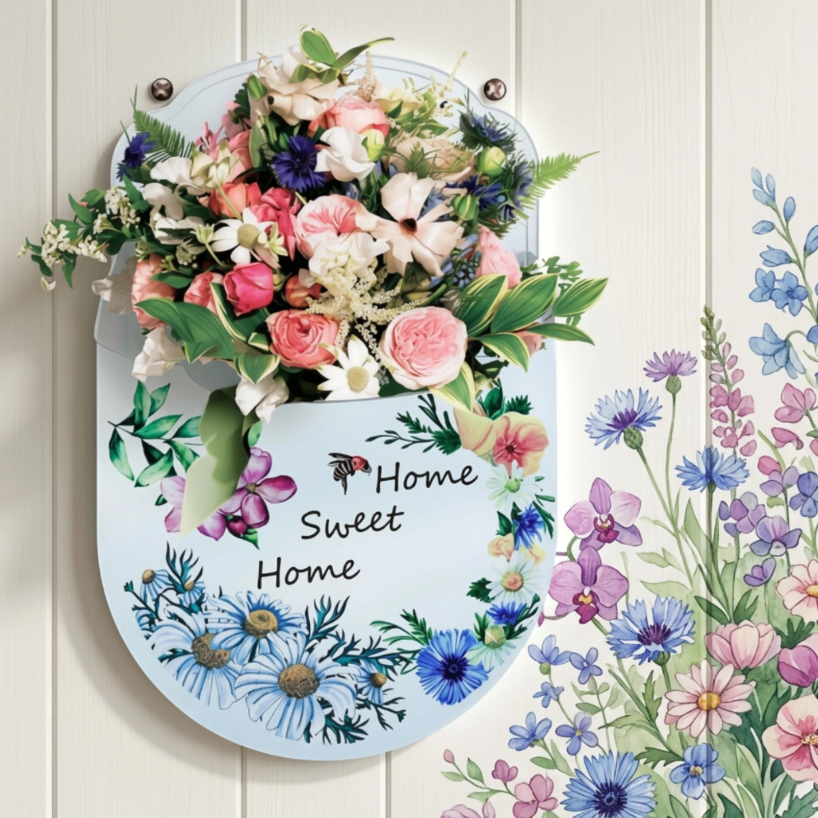 Mailbox with Lock Lockable Letterbox with Key Wall Mount Mailbox Decorative Mail Drop Box Secure for Entryway, Porch