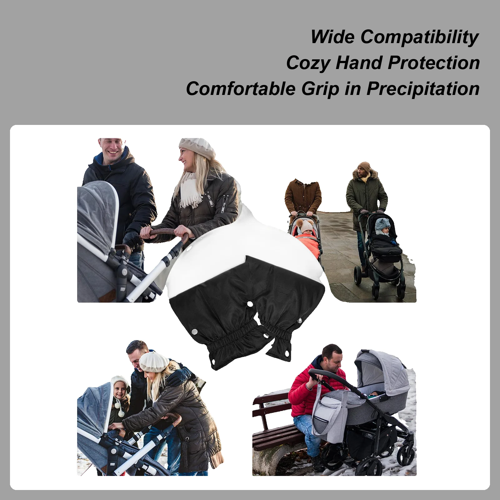 

Варежки для коляски, зимние антифризные варежки для коляски, толстые муфты для покупок, ежедневные прогулки, путешествия на открытом воздухе, прогулки в парке