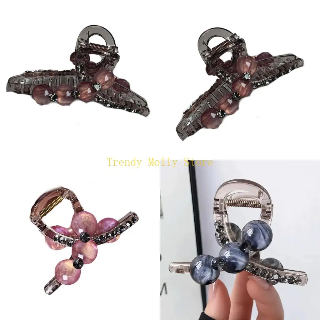 

N5KB Pearls Hair Clip For Women Stylish Accessory Multiple Styles Strong Clasp Easy Hairstyling