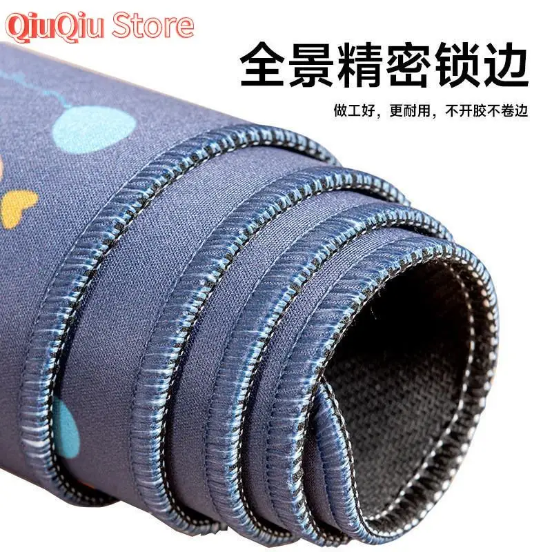 Mới hellokitty Quá Khổ Miếng Lót Chuột Cô Gái In Hình Trái Tim Giả Sang Trọng Bàn Phím Miếng Lót Đường May Chống Trơn Trượt Chốn