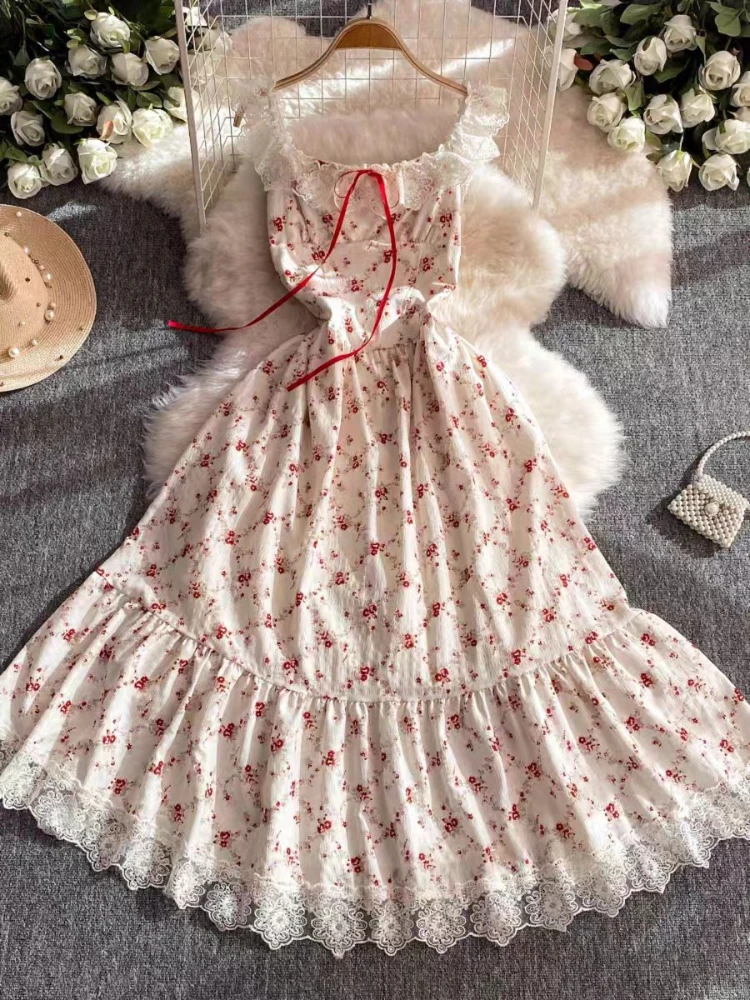 knee length dresses for ladies Embroidered Long backless Sling Dress – ARCANA ARCHIVE