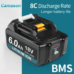 Batteria Camason Makita 18 V per accessori di ricambio per elettroutensili BL1860 BL1850 caricabatterie ricaricabile agli ioni di litio da 18 v
