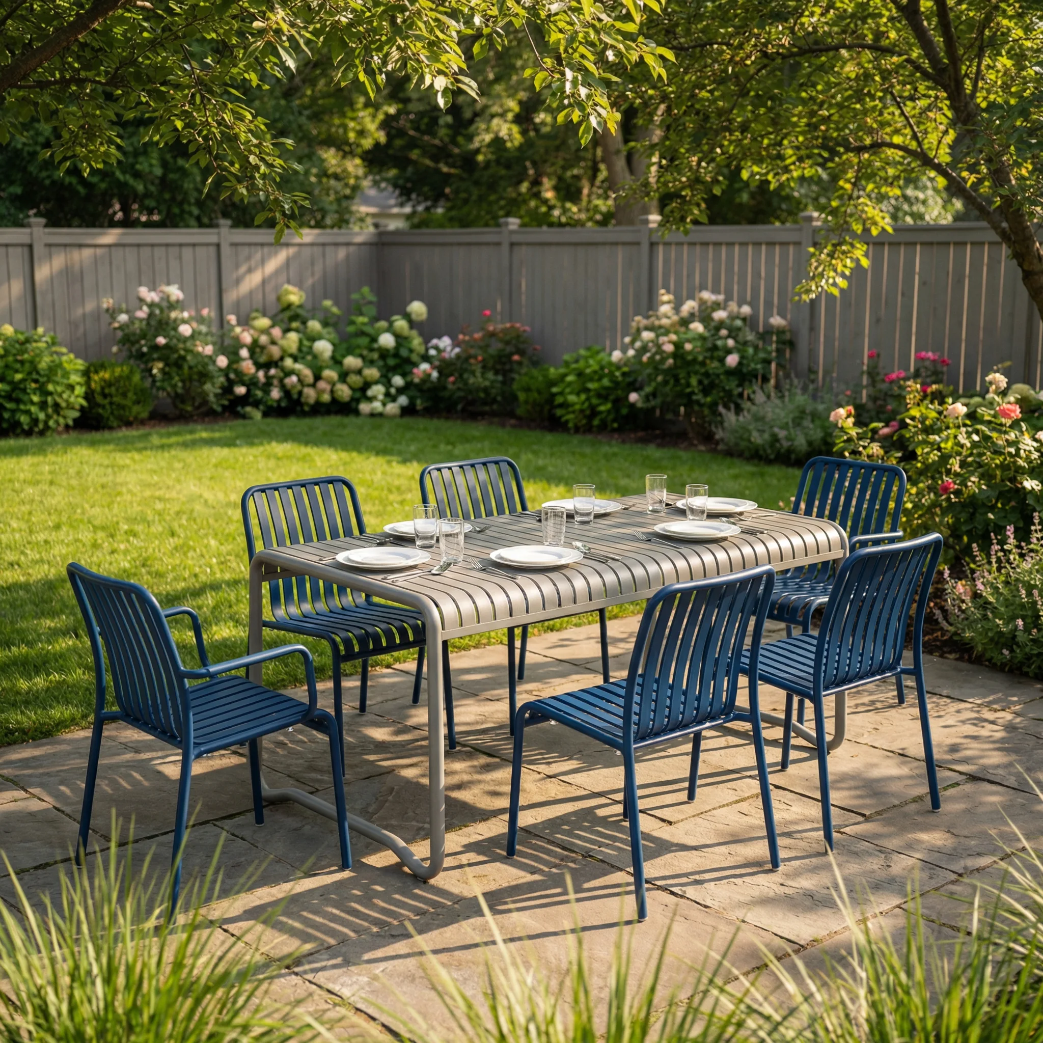 Ensemble de table et de chaise - Outdoor Furniture Metal Chairs avis et prix