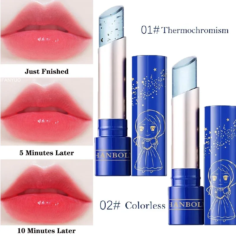 

Принцесса Кристалл Изменение температуры Увлажняющая губная помада Звезда Блестящее желе Блестящий бальзам для губ Стойкое масло для губ Уход Макияж