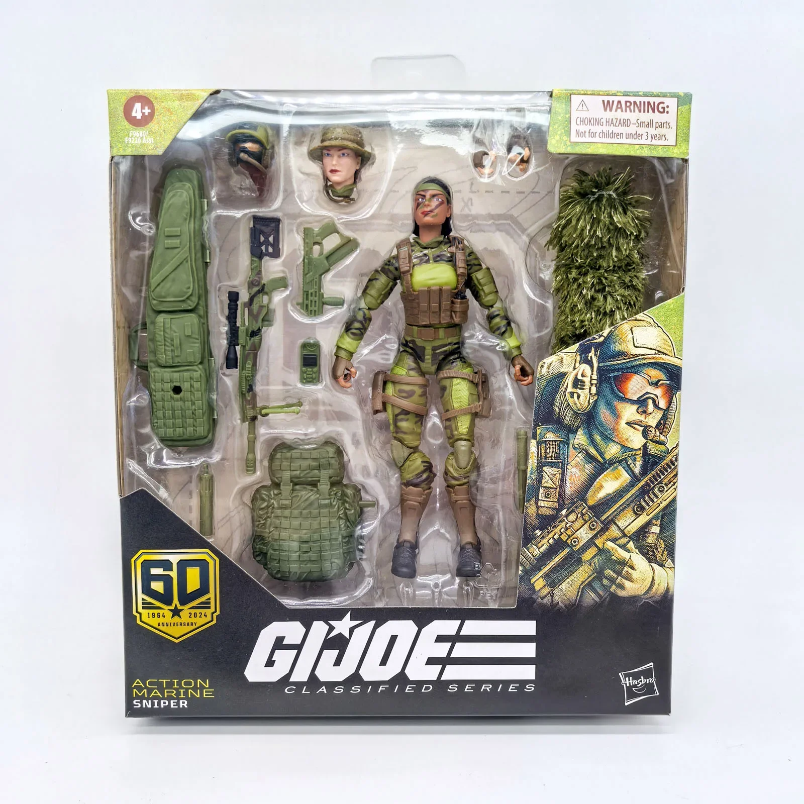 Hasbro G.I.JOE – figurine de pilote marin Sniper Jumper, assemblée, mobile avec armes, modèle de jouet, Collection militaire, cadeaux pour enfants