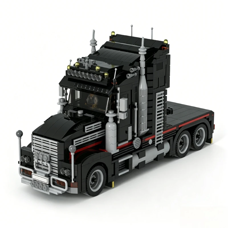 NEW 1413 PCS MOC American Truck Heavy-Duty Semi-Tractor Model Custom Building Blocks DIY Educational Assembly Toy Halloween Gift