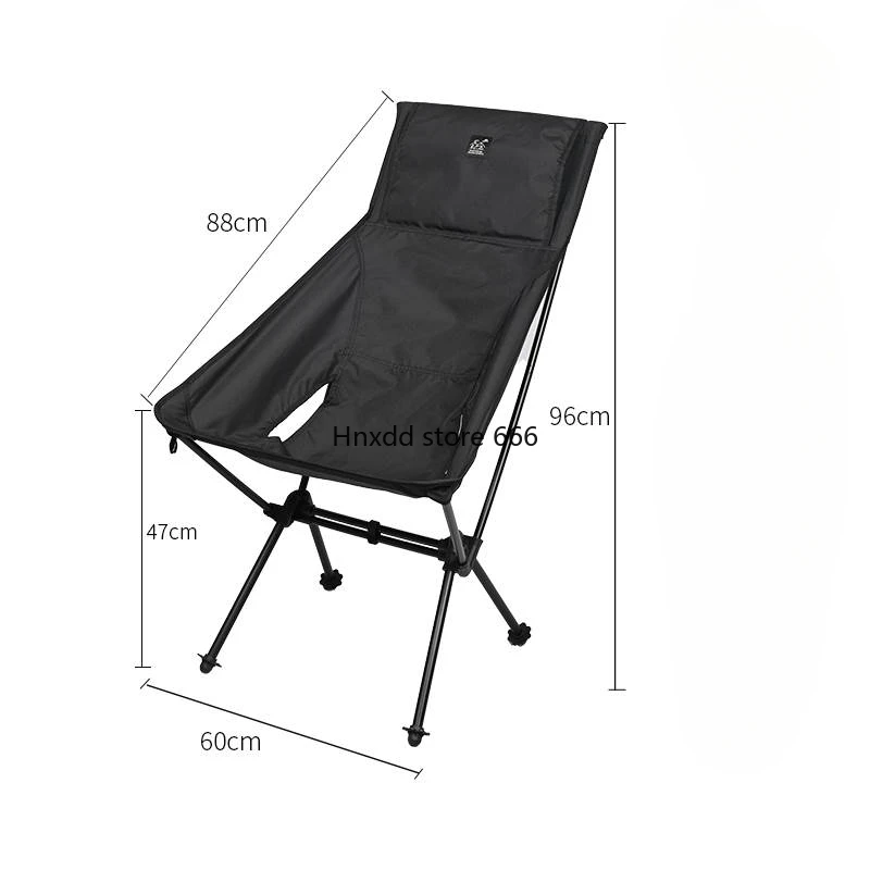 Outdoor camping collapsible moon chair lightweight portable beach fishing sketch high back moon chair