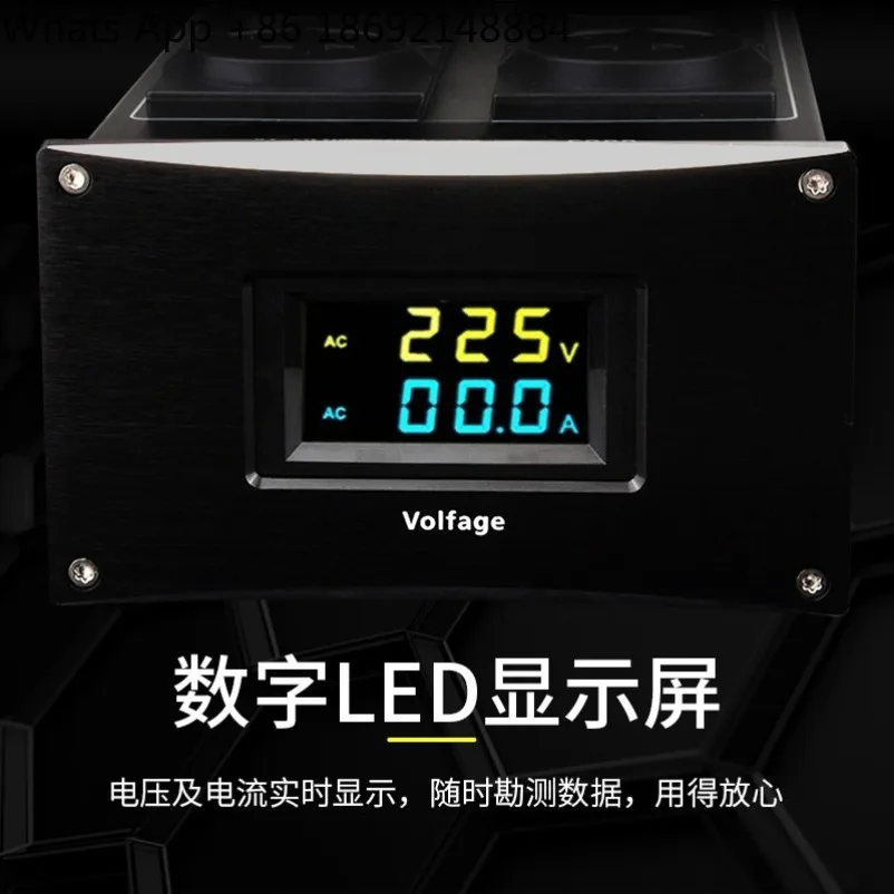 HiFi Audio Power Filter EU Socket, AC Power Purifier Noise Suppression Power Strip for Speaker Audio System