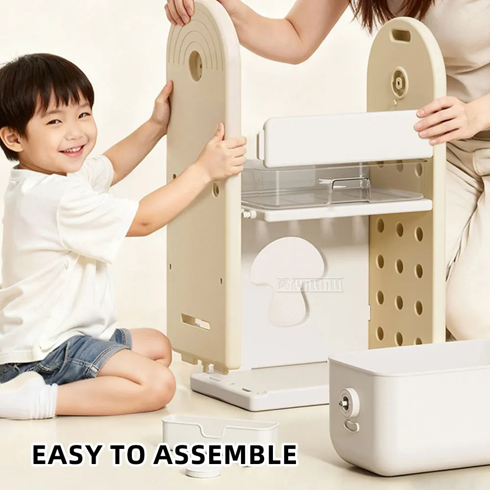  Movable Floor-standing Storage Rack, Multi-level Backpack Storage Rack, Children's Bookshelf,Small Cart Bookcase