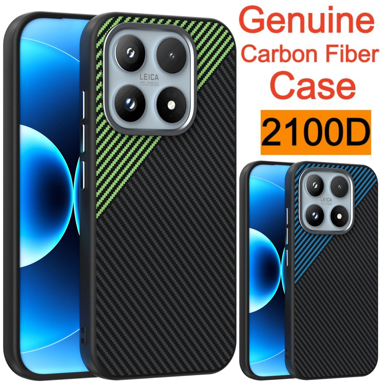 

Case For Xiaomi 17 15S 15 Pro Max Ultra Mganetic Case Wireless Charging Case Metal Lens 2100D Carbon Fiber Phone Cover Coque