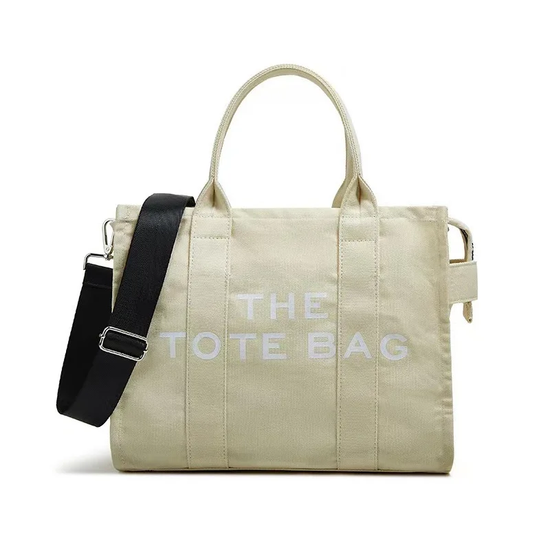

Canvas The tote bag letter simple casual large capacity shoulder bag ladies crossbody bag luxury designer bags bolso marca lujo
