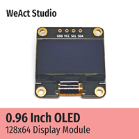 WeAct 0.96 Inch OLED IIC Display Module 128X64 I2C SSD1306 12864 LCD Screen Board White Blue Gold Sink High Quality