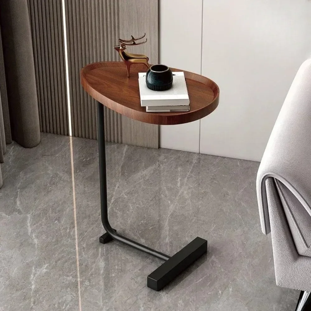 Light Luxury Side Table Simple Corner Tables Save Space Hotel Steel Frame Tables Bedside Cabinets Mobile Small Family Tea Table