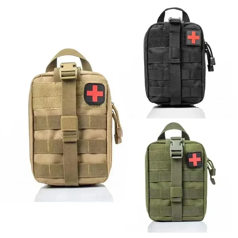 

Military-Grade First Aid Kit - Tactical MOLLE Medical Emergency Bag for Survival Hunting Camping Car EDC Organization